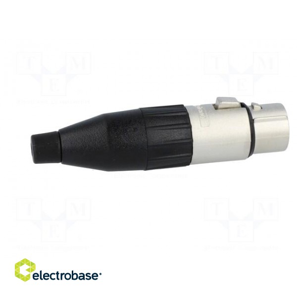 Plug | XLR | female | PIN: 5 | straight | for cable | soldering | tinned фото 7
