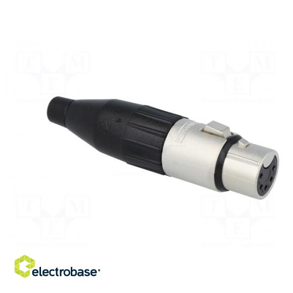 Plug | XLR | female | PIN: 5 | straight | for cable | soldering | tinned фото 8