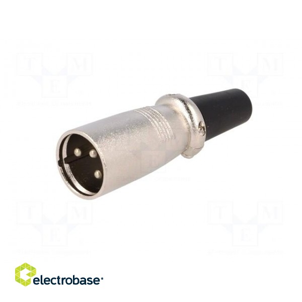 Plug | XLR | male | PIN: 3 | straight | for cable image 2