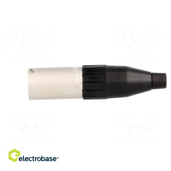 Plug | XLR | male | PIN: 3 | straight | for cable | soldering | 133V | 15A фото 3