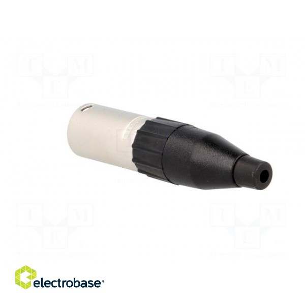 Plug | XLR | male | PIN: 3 | straight | for cable | soldering | 133V | 15A фото 4