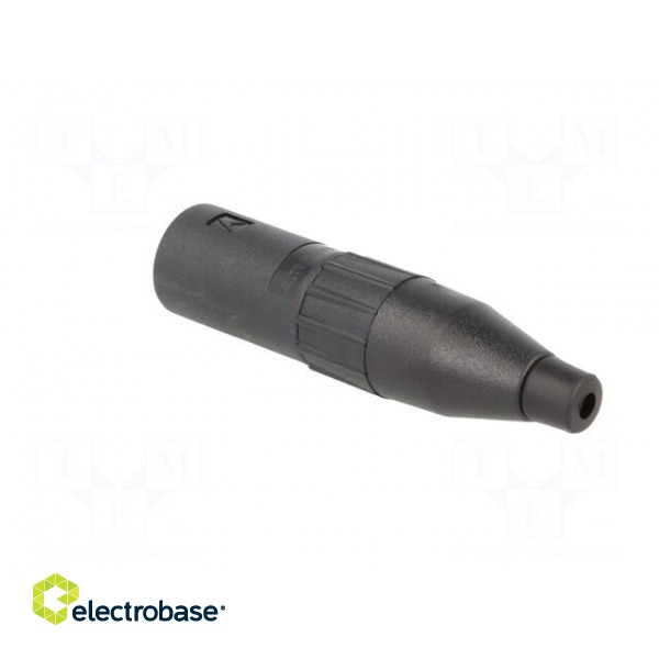 Plug | XLR | male | PIN: 3 | straight | for cable | soldering | 133V | 15A paveikslėlis 4