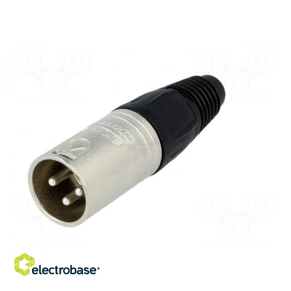 Plug | XLR | male | PIN: 3 | straight | for cable | soldering | 3.5÷8mm | X image 2