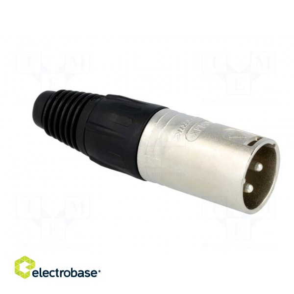 Plug | XLR | male | PIN: 3 | straight | for cable | soldering | 3.5÷8mm | X image 8