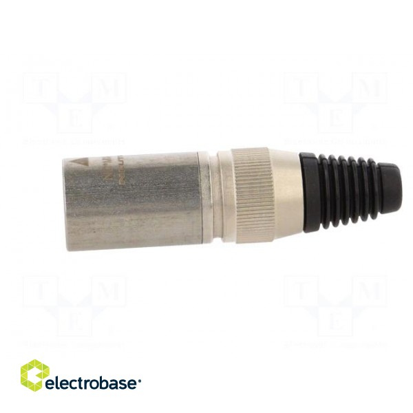 Plug | XLR | male | PIN: 3 | straight | for cable | soldering | 16A | 3.5÷8mm фото 3