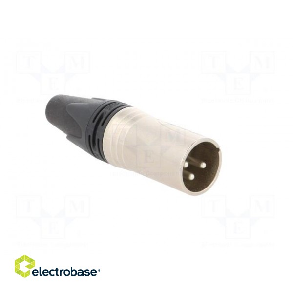 Plug | XLR | male | PIN: 3 | straight | for cable | soldering | 16A | 3.5÷8mm image 8