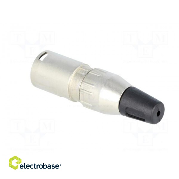 Plug | XLR | male | PIN: 3 | straight | for cable | soldering | 50V | 15A image 4