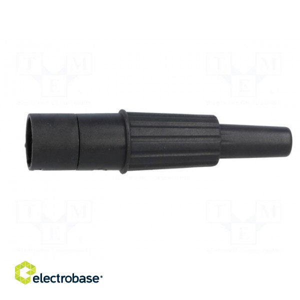 Plug | XLR | male | PIN: 3 | straight | for cable | soldering | black | 16A image 3