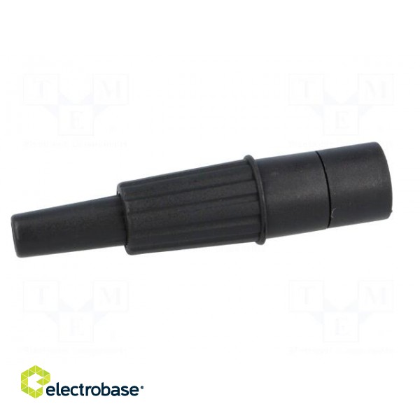 Plug | XLR | male | PIN: 3 | straight | for cable | soldering | black | 16A image 7