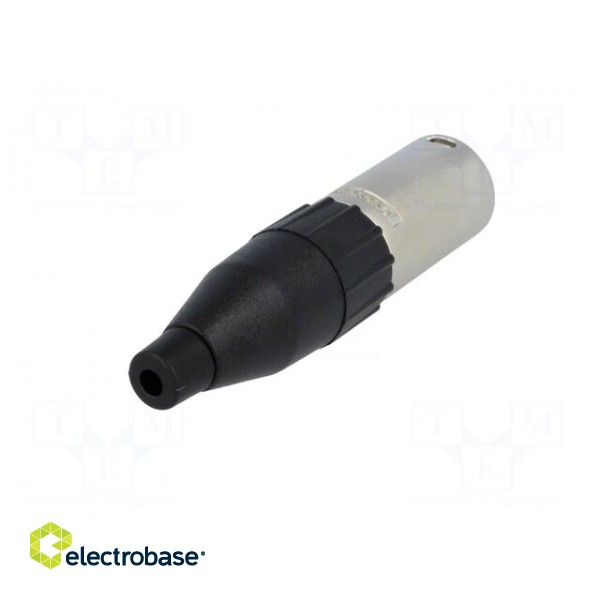 Plug | XLR | male | PIN: 3 | straight | for cable | soldering | gold-plated paveikslėlis 6