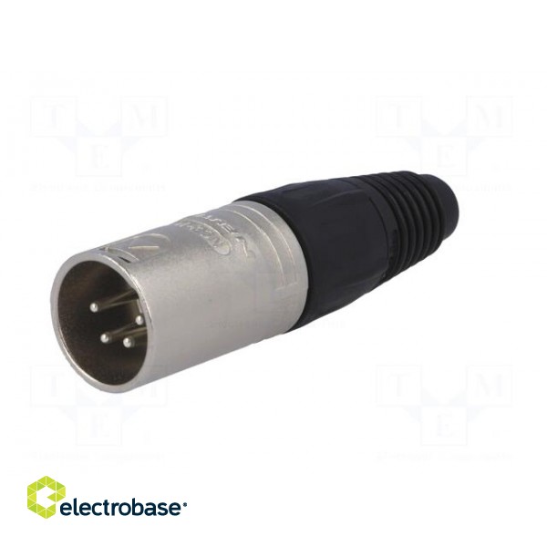 Plug | XLR | male | PIN: 4 | straight | for cable | soldering | 10A | 3.5÷8mm image 2