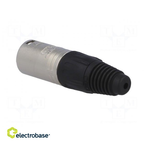 Plug | XLR | male | PIN: 4 | straight | for cable | soldering | 3.5÷8mm | X image 4