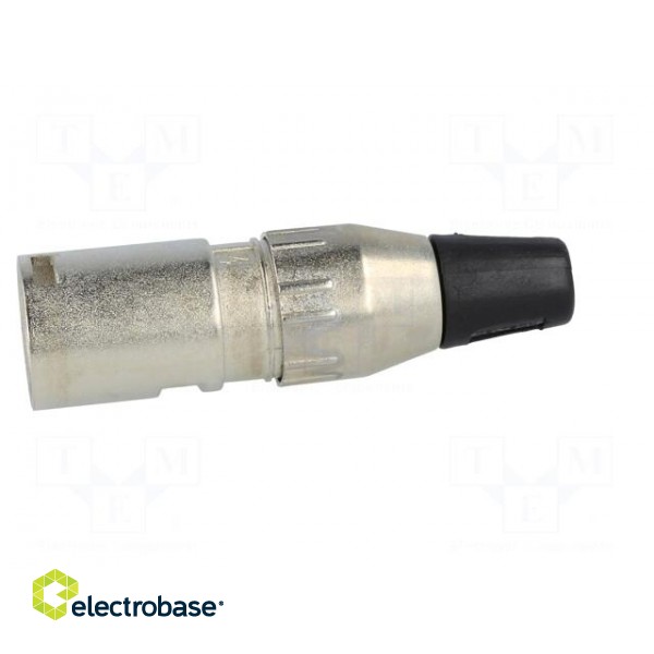 Plug | XLR | male | PIN: 4 | straight | for cable | soldering | 50V | 10A paveikslėlis 3