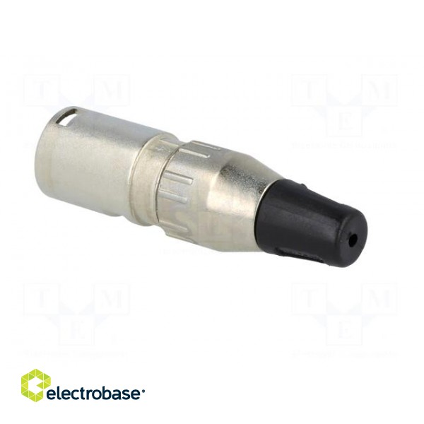 Plug | XLR | male | PIN: 4 | straight | for cable | soldering | 50V | 10A image 4