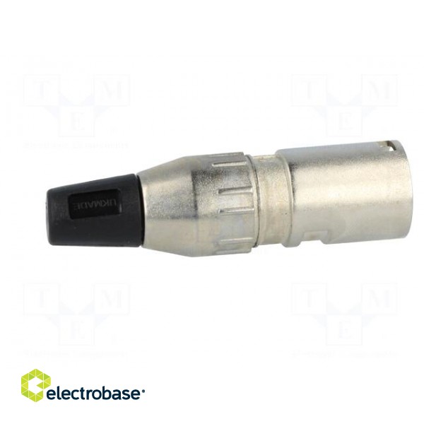 Plug | XLR | male | PIN: 4 | straight | for cable | soldering | 50V | 10A image 7