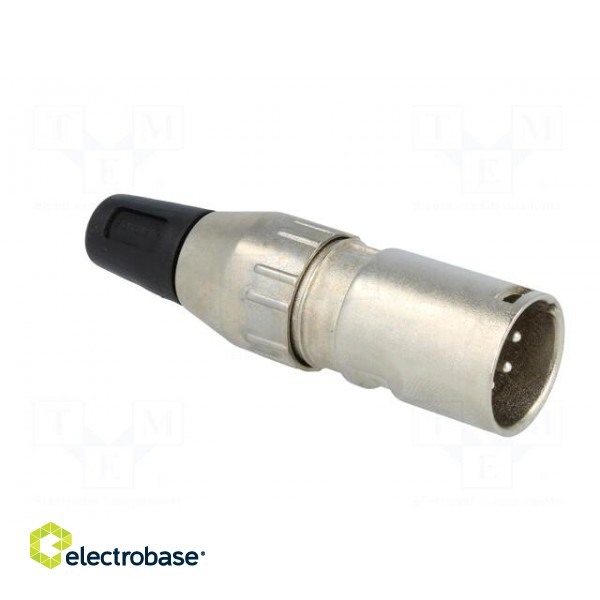 Plug | XLR | male | PIN: 4 | straight | for cable | soldering | 50V | 10A paveikslėlis 8