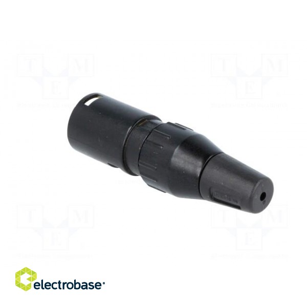 Plug | XLR | male | PIN: 4 | straight | for cable | soldering | 50V | 10A image 4