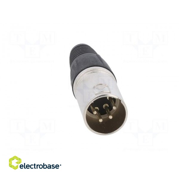 Plug | XLR | male | PIN: 4 | straight | for cable | soldering | silver фото 9