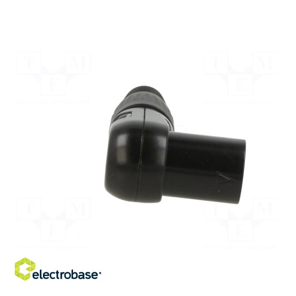 Plug | XLR | male | PIN: 5 | angled 90° | for cable | soldering | black paveikslėlis 7