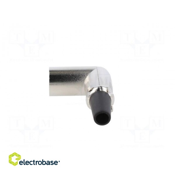 Plug | XLR | male | PIN: 5 | angled 90° | for cable | soldering | silver paveikslėlis 3