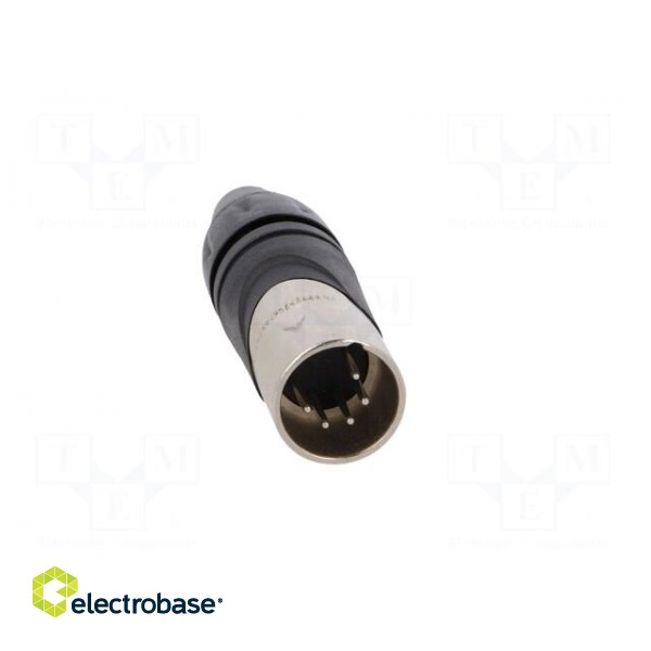 Plug | XLR | male | PIN: 5 | straight | for cable | soldering | 133V | 7.5A image 9