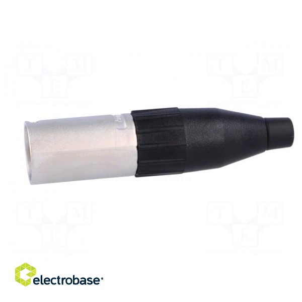 Plug | XLR | male | PIN: 5 | straight | for cable | soldering | 133V | 7.5A paveikslėlis 3
