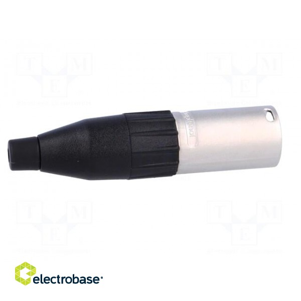 Plug | XLR | male | PIN: 5 | straight | for cable | soldering | 133V | 7.5A paveikslėlis 7