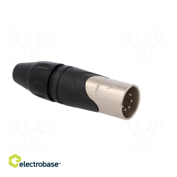 Plug | XLR | male | PIN: 5 | straight | for cable | soldering | 133V | 7.5A фото 8