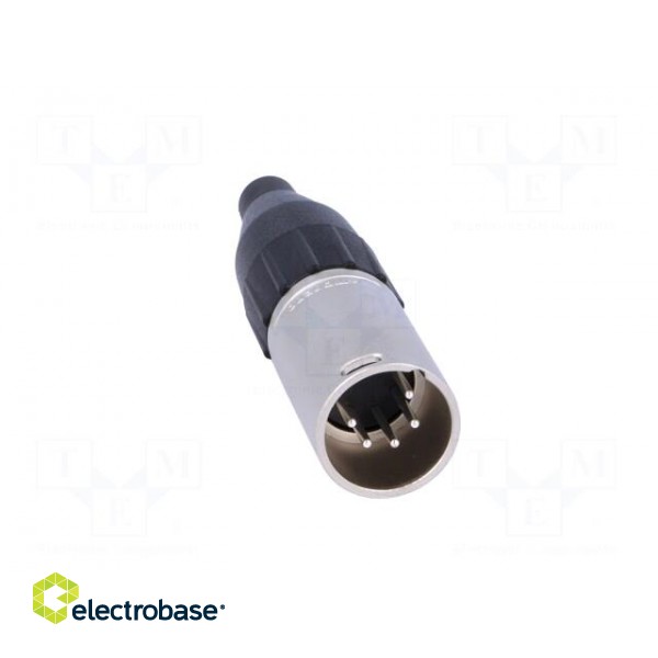 Plug | XLR | male | PIN: 5 | straight | for cable | soldering | 133V | 7.5A paveikslėlis 9