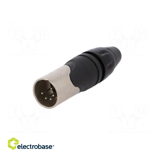 Plug | XLR | male | PIN: 5 | straight | for cable | soldering | 133V | 7.5A image 2
