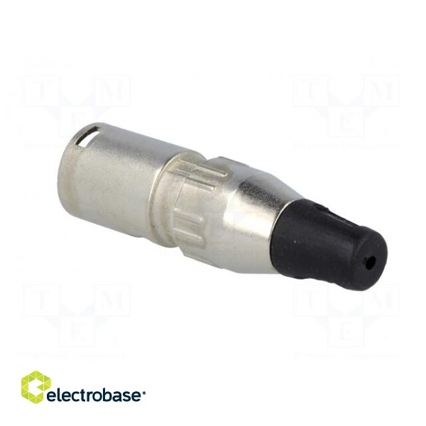 Plug | XLR | male | PIN: 5 | straight | for cable | soldering | 50V | 7.5A paveikslėlis 4