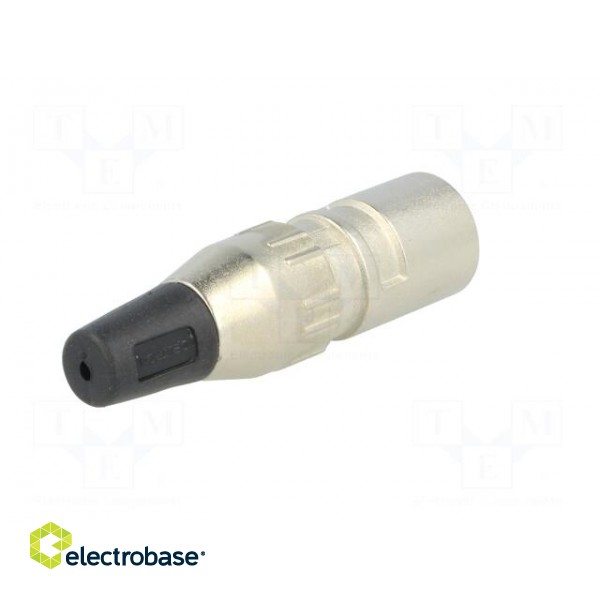 Plug | XLR | male | PIN: 5 | straight | for cable | soldering | gold-plated image 6
