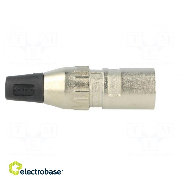 Plug | XLR | male | PIN: 5 | straight | for cable | soldering | gold-plated image 7