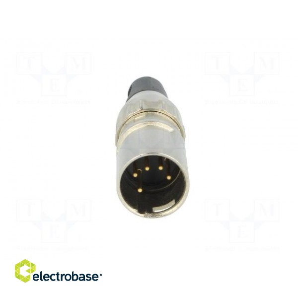Plug | XLR | male | PIN: 5 | straight | for cable | soldering | gold-plated image 9
