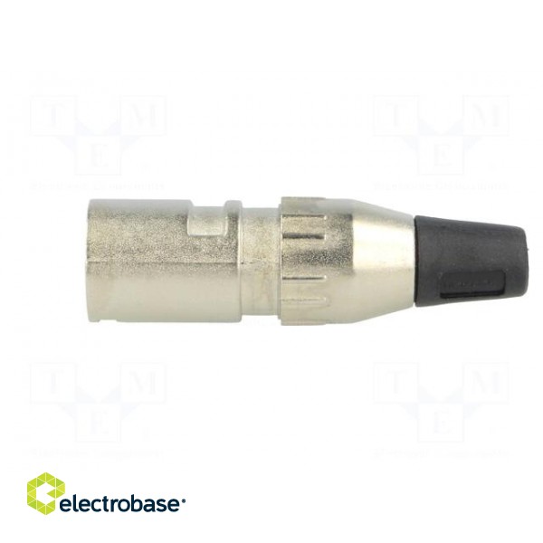 Plug | XLR | male | PIN: 5 | straight | for cable | soldering | gold-plated image 3
