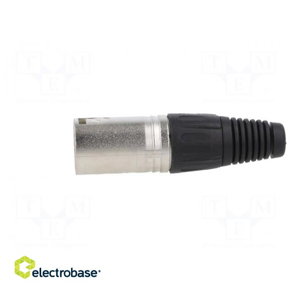 Plug | XLR | male | PIN: 7 | straight | for cable | soldering | silver фото 3