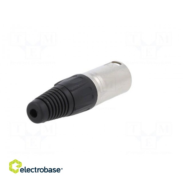 Plug | XLR | male | PIN: 7 | straight | for cable | soldering | silver фото 6