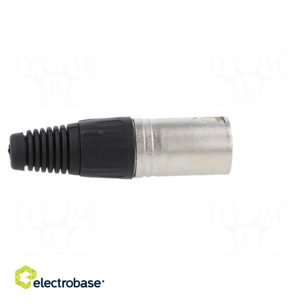 Plug | XLR | male | PIN: 7 | straight | for cable | soldering | silver фото 7