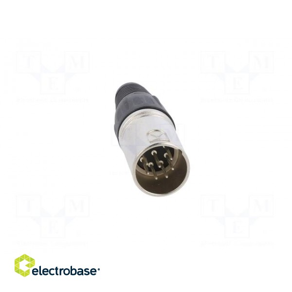 Plug | XLR | male | PIN: 7 | straight | for cable | soldering | silver фото 9