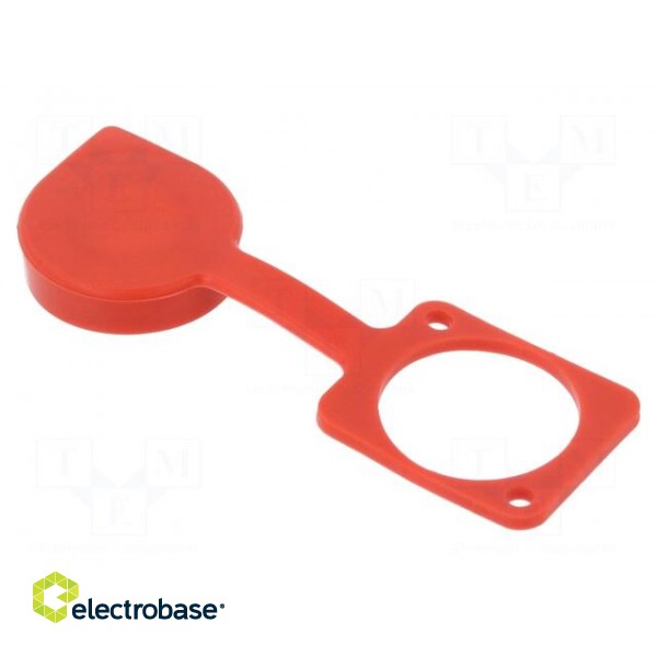 Protection cap | red | Case: XLR standard | 19x24mm | Series: FT фото 1