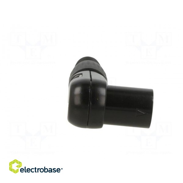 Plug | XLR | male | PIN: 3 | angled 90° | for cable | soldering | black paveikslėlis 7