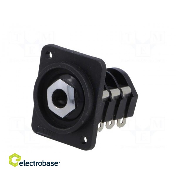 Socket | Jack 6,35mm | female | stereo | soldering | Case: XLR standard image 2