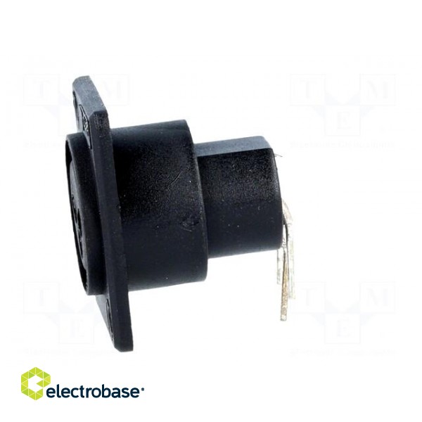 Socket | XLR | female | PIN: 3 | angled 90° | for panel mounting,screw фото 3
