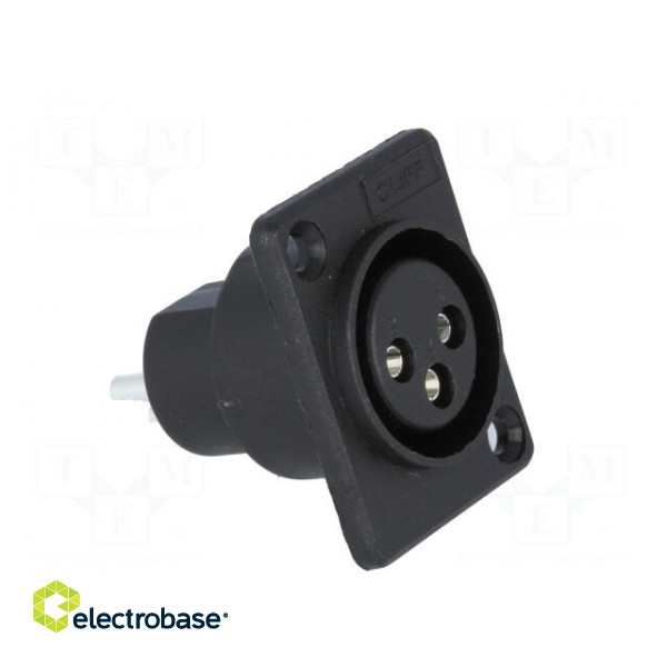 Socket | XLR | female | PIN: 3 | for panel mounting,screw | soldering фото 8