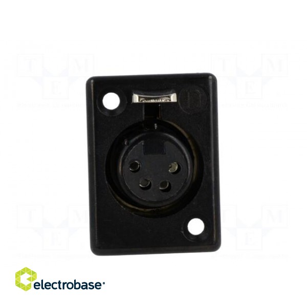 Socket | XLR | female | PIN: 4 | straight | soldering | silver plated | 50V image 9