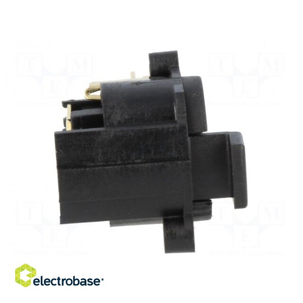 Socket | XLR | female | PIN: 5 | angled 90° | with push button | THT | 5A image 7