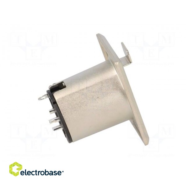 Socket | XLR | female | PIN: 5 | straight | soldering | silver plated image 7