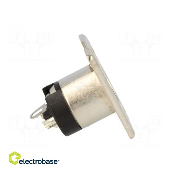 Socket | XLR | male | PIN: 3 | straight | soldering | Contacts: brass | 50V фото 7