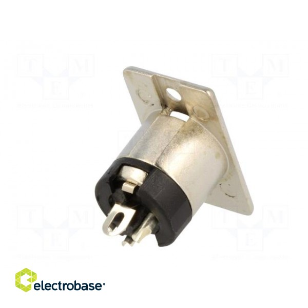 Socket | XLR | male | PIN: 3 | straight | soldering | Contacts: brass | 50V фото 6