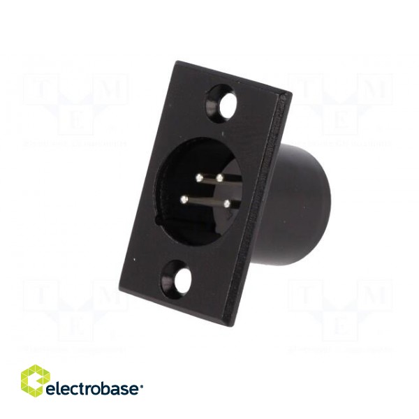 Socket | XLR | male | PIN: 4 | for panel mounting,screw | soldering image 2